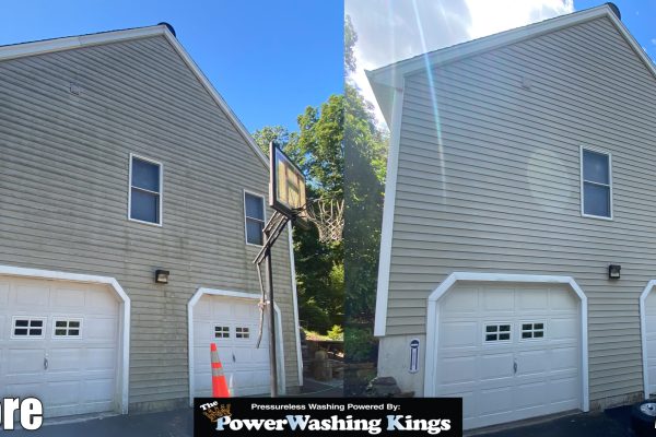 Before and After Exterior Pressure Washing